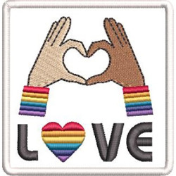 Embroidery Design Love Lgbt 7 Patche
