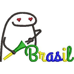 Diseño Para Bordado Flork Brasil Vuvuzela