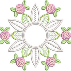 Embroidery Design Floral Mandala 40