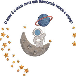 Embroidery Design Astronaut Frame