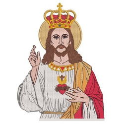 Embroidery Design Christ King 26 Cm