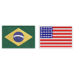 Matriz De Bordado Brasil E Estados Unidos