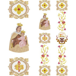 Embroidery Design Assembly For Galão Our Lady Of Carmo