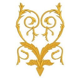 Embroidery Design Arabesco Golden Part 4