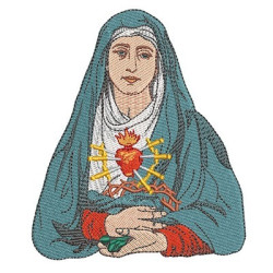 Embroidery Design Our Lady Of Pain 13 Cm