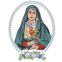 Embroidery Design Medal Our Lady Of Pain