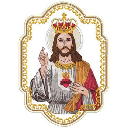 Embroidery Design Christ King For Standards