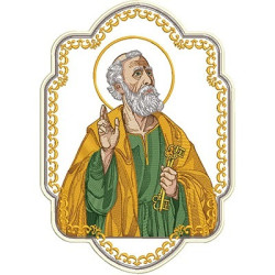 Embroidery Design St Peter For Standards