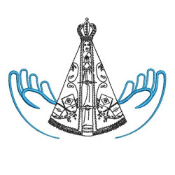 Embroidery Design Our Lady Appeared Contoured 2