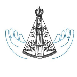 Embroidery Design Our Lady Appeared Contoured 2