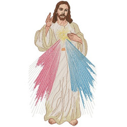 Embroidery Design Jesus Mercy 30 Cm
