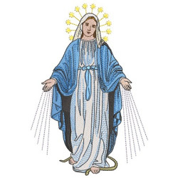 Embroidery Design Our Lady Of Grace 22 Cm