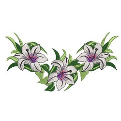 Embroidery Design Lilies 7