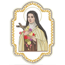 Embroidery Design Standard Saint Little Therese Of Lissieux