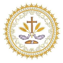 Matriz De Bordado Medalha Eucaristia 4