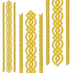 Embroidery Design Set To Stole Golden Infinity