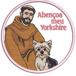 Embroidery Design St Francis Bless My Yorkshire Pt