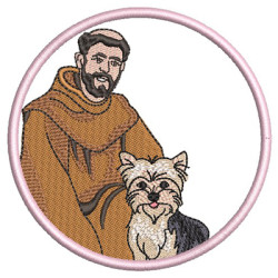 Embroidery Design St Francis Bless My Yorkshire 2