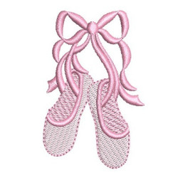 Embroidery Design Ballet Shoes