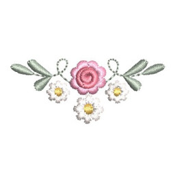 Embroidery Design Floral Small 3