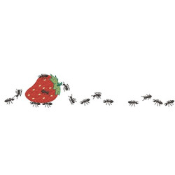 Embroidery Design Ants Loader Strawberries