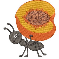 Embroidery Design Peach Ant Loader
