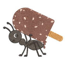 Embroidery Design Ant Loader Ice Cream