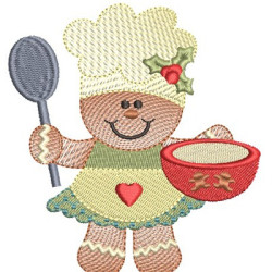 Embroidery Design Ginger Bread 17