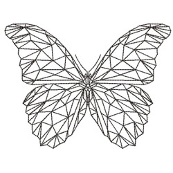 Embroidery Design Butterfly Polyart 1