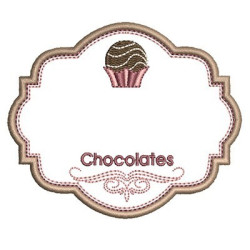 Matriz De Bordado Moldura Para Personalizar Chocolates 2