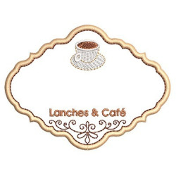 Embroidery Design Custom Frame For Coffee Pt