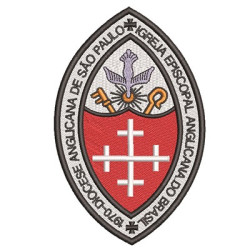 Matriz De Bordado Escudo Episcopal Anglicano