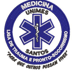 Embroidery Design Medicine Unimes Santos Trauma League