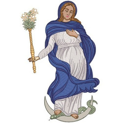 Embroidery Design Immaculate Conception 30 Cm