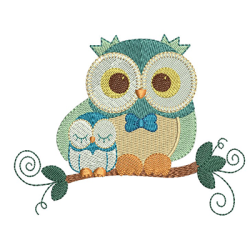 Embroidery Design Owl Ties And Son