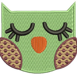 Embroidery Design Owl 7cm 2