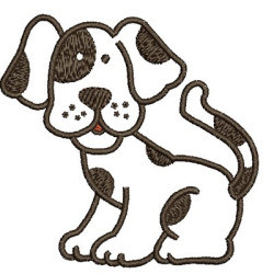 Embroidery Design Dog 7 Cm