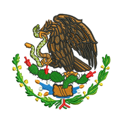 Matriz De Bordado águia Mexicana 10 Cm