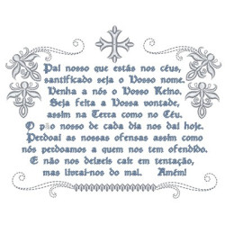 Embroidery Design Our Father In Portuguese