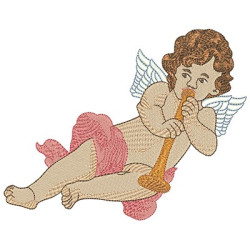 Embroidery Design  Touching Clarim Angel