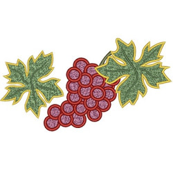 Embroidery Design Bunch Of Great Grapes