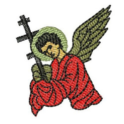 Embroidery Design San Gabriel With Cross