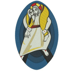 Embroidery Design Merciful Like The Father 18 Cm