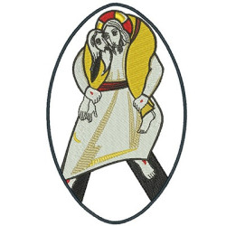 Embroidery Design Merciful Like The Father 14cm