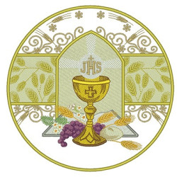 Embroidery Design Eucharist 19 Cm