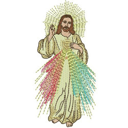 Embroidery Design Merciful Jesus 14cm