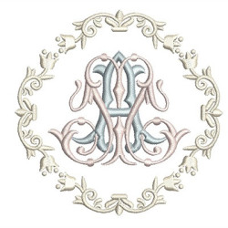 Embroidery Design Medal Marian 16