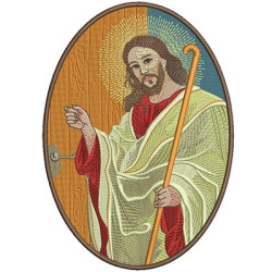 Matriz De Bordado Jesus Bate à Porta
