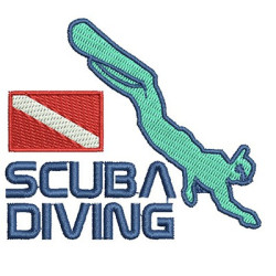 Matriz De Bordado Scuba Diving