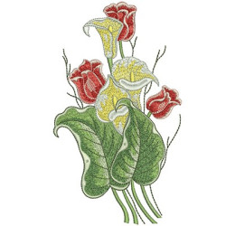 Diseño Para Bordado Rosas Y Flores